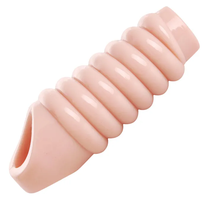 Really Ample Ribbed Penis Enhancer Sheath XR Brands Male Sex Toys