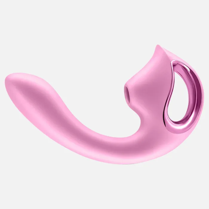 Vibrators NS Novelties Seduction Kaia AirPulse Clitoral and GSpot Vibrator Metallic Pink Vibrators NS Novelties Seduction Kaia AirPulse Clitoral and GSpot Vibrator Metallic Pink