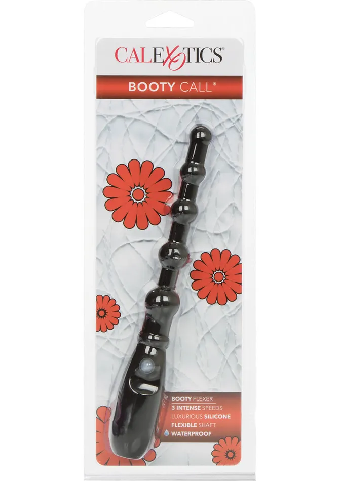 Anal Booty Call Booty Call Booty Flexer Silicone Beaded Butt Plug Black