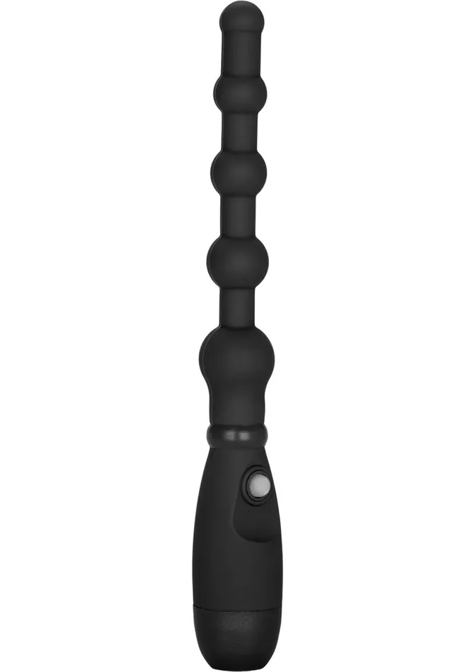 Anal Booty Call Booty Call Booty Flexer Silicone Beaded Butt Plug Black