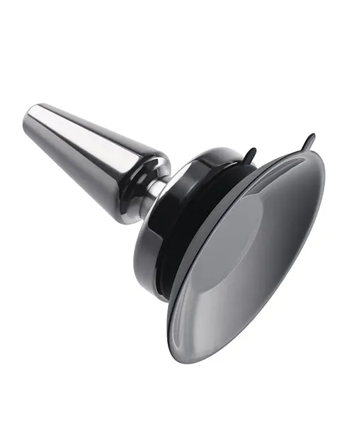 Anal Evolved Beginner Metal Plug Rechargeable Vibrating Anal Plug Black