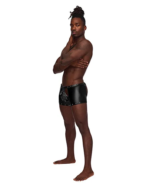 Anal Fetish Poseidon Nylon Spandex Tear Off Cup Thong Short Black SM Male Power Anal Fetish Poseidon Nylon Spandex Tear Off Cup Thong Short Black SM Male Power