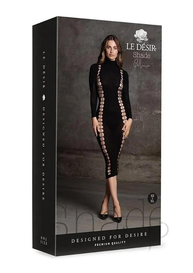 Anal Le Desir Le Desir Shade Carme XI Dress with Turtleneck OS Black