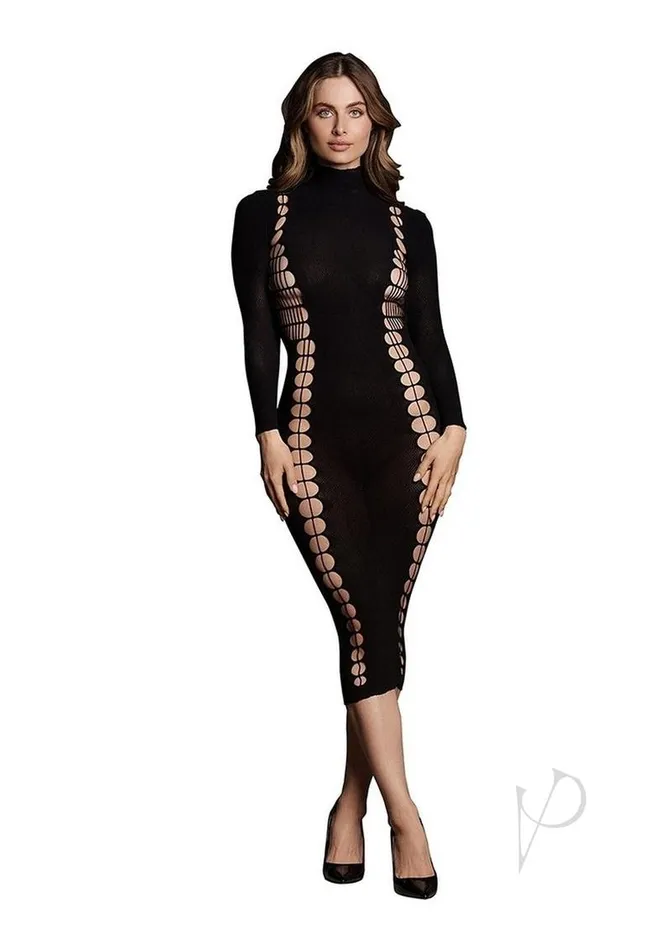 Anal Le Desir Le Desir Shade Carme XI Dress with Turtleneck OS Black Anal Le Desir Le Desir Shade Carme XI Dress with Turtleneck OS Black
