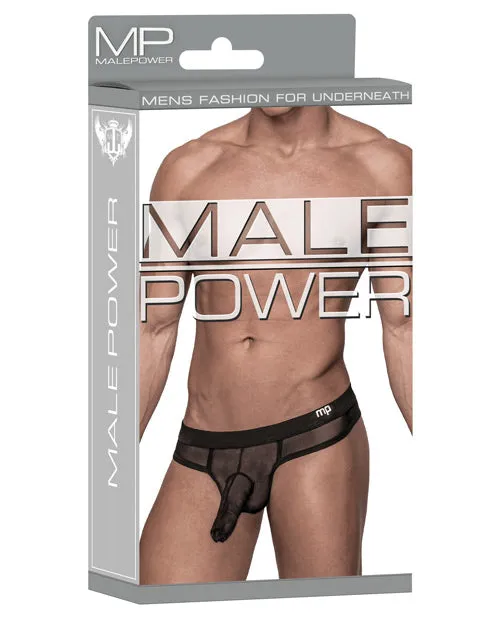 Anal Male Power Hoser Stretch Mesh Thong Black SM Anal Male Power Hoser Stretch Mesh Thong Black SM