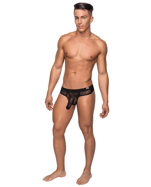 Anal Male Power Hoser Stretch Mesh Thong Black SM Anal Male Power Hoser Stretch Mesh Thong Black SM