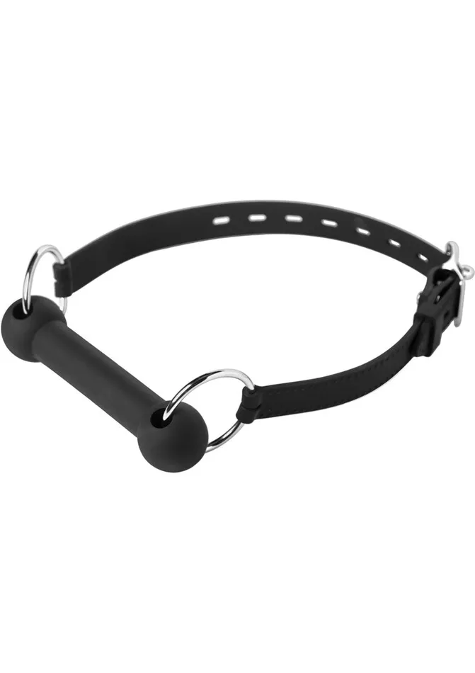 Anal Master Series Master Series Mr Ed Locking Silicone Bit Gag Black