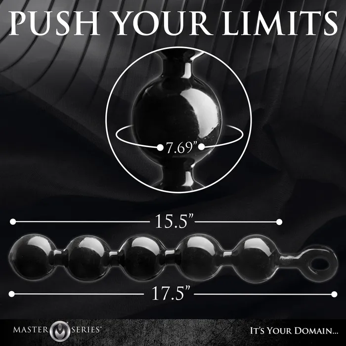 Anal Master Series The Black Baller Anal Beads