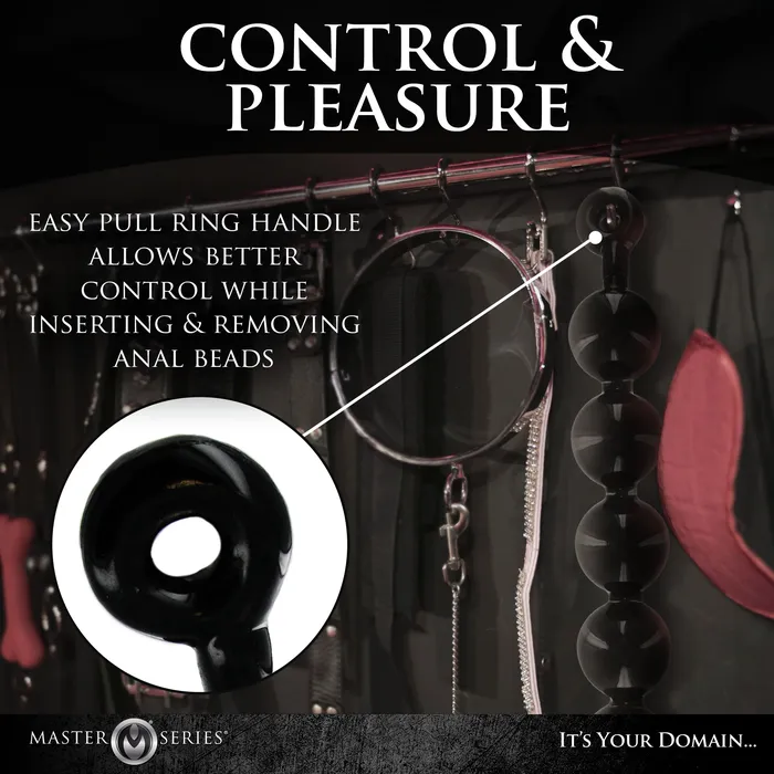 Anal Master Series The Black Baller Anal Beads