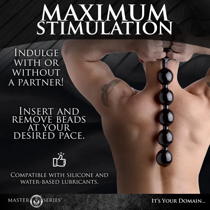 Anal Master Series The Black Baller Anal Beads