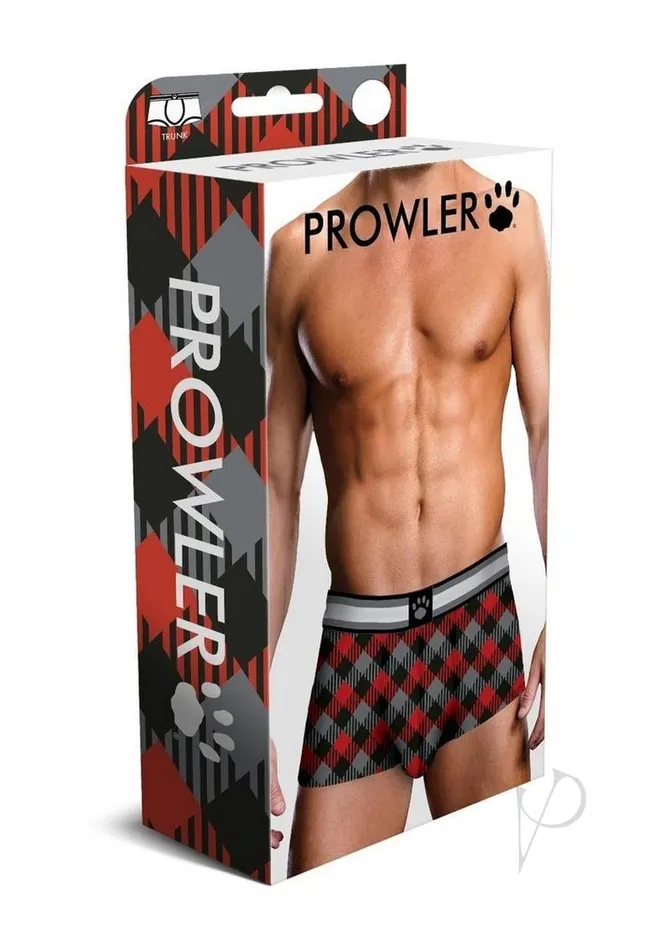 Anal Prowler Prowler Tartan 1 Trunk XXLarge BlackRed