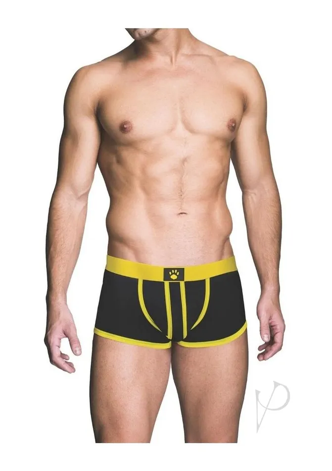 Anal Prowler RED AssLess Trunk Large YellowBlack Prowler Red Anal Prowler RED AssLess Trunk Large YellowBlack Prowler Red