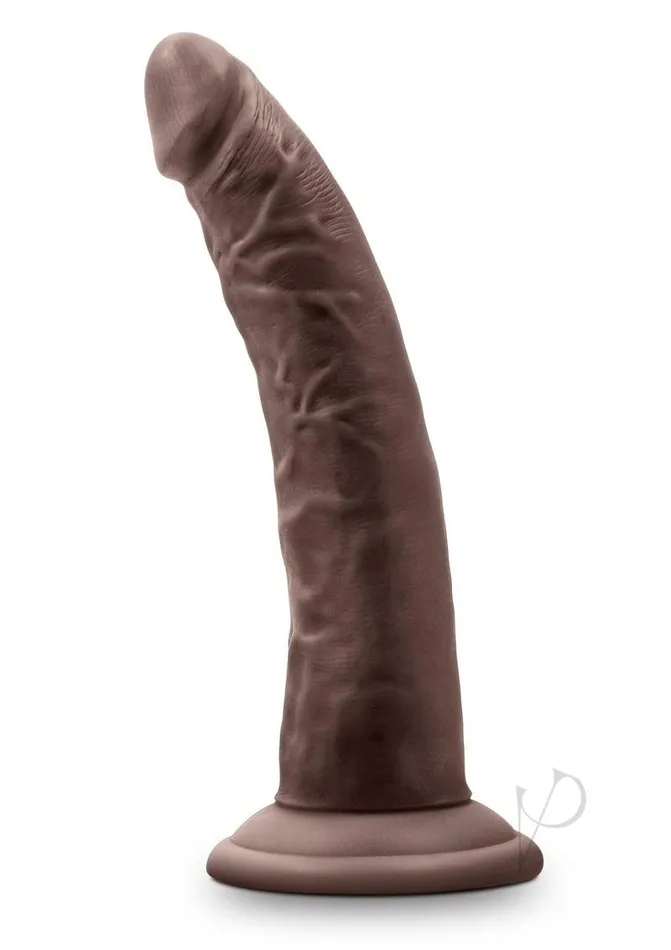Au Naturel Jack Dildo with Suction Cup 7in Chocolate Au Naturel Female Sex Toys