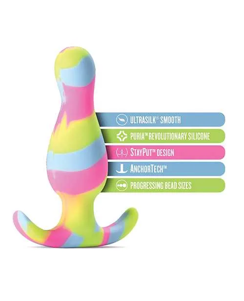 Avant Avant Kaleido Lime Silicone Anal Plug Multicolor Male Sex Toys Avant Avant Kaleido Lime Silicone Anal Plug Multicolor Male Sex Toys