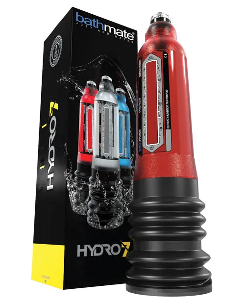Bathmate Male Sex Toys Hydro7 Penis Pump Red