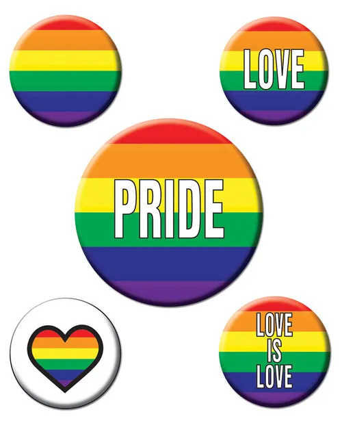 Beistle Rainbow Rainbow Party Buttons Anal
