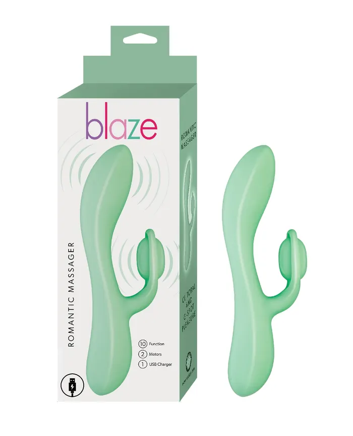 Blaze By Nasstoys Female Sex Toys Blaze Romantic Rechargeable Silicone Rabbit Vibrator Aqua Blaze By Nasstoys Female Sex Toys Blaze Romantic Rechargeable Silicone Rabbit Vibrator Aqua