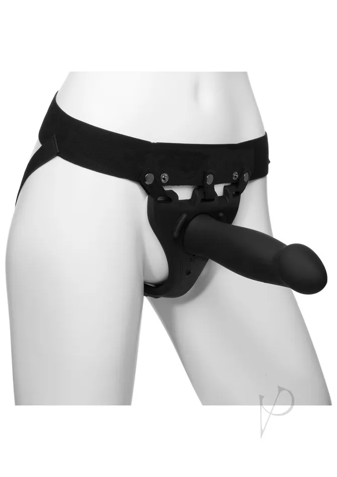 Body Extensions Be Risque Silicone Strapon Rechargeable Vibrating Harness with Dildo and Remote Control 8in 2 pc kit Black Body Extensions Female Sex Toys Body Extensions Be Risque Silicone Strapon Rechargeable Vibrating Harness with Dildo and Remote Control 8in 2 pc kit Black Body Extensions Female Sex Toys