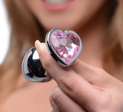 Booty Sparks Pink Heart Gem Anal Plug Set SimpleeDiscreet Anal