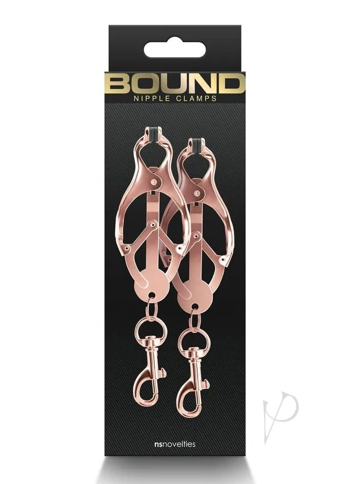 Bound Vibrators Bound Nipple Clamps C3 Rose Gold