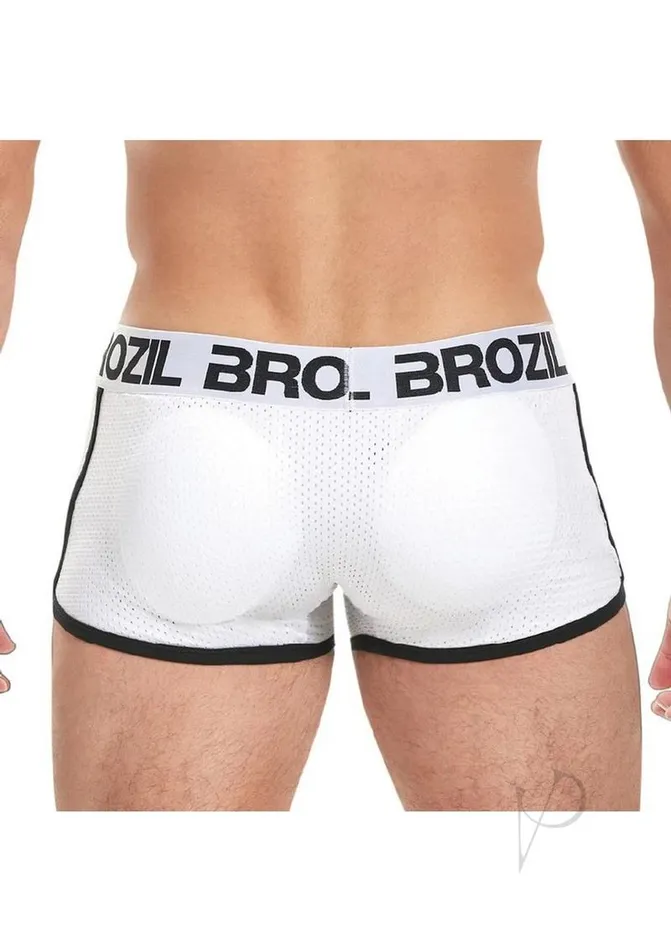 Brozil Male Sex Toys Brozil Ultra Glute and Bulge Enhancing Mesh Trunk LargeXLarge White Brozil Male Sex Toys Brozil Ultra Glute and Bulge Enhancing Mesh Trunk LargeXLarge White