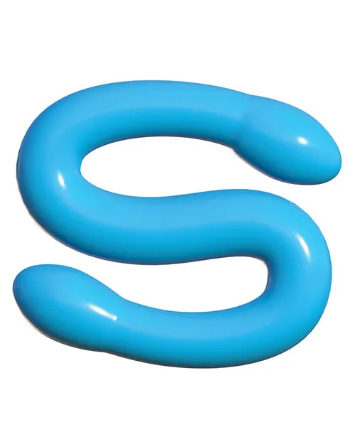 Classix Double Whammy Double Dildo 1725in Blue Classix Dildos