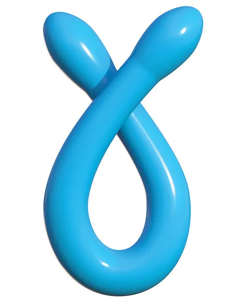 Classix Double Whammy Double Dildo 1725in Blue Classix Dildos
