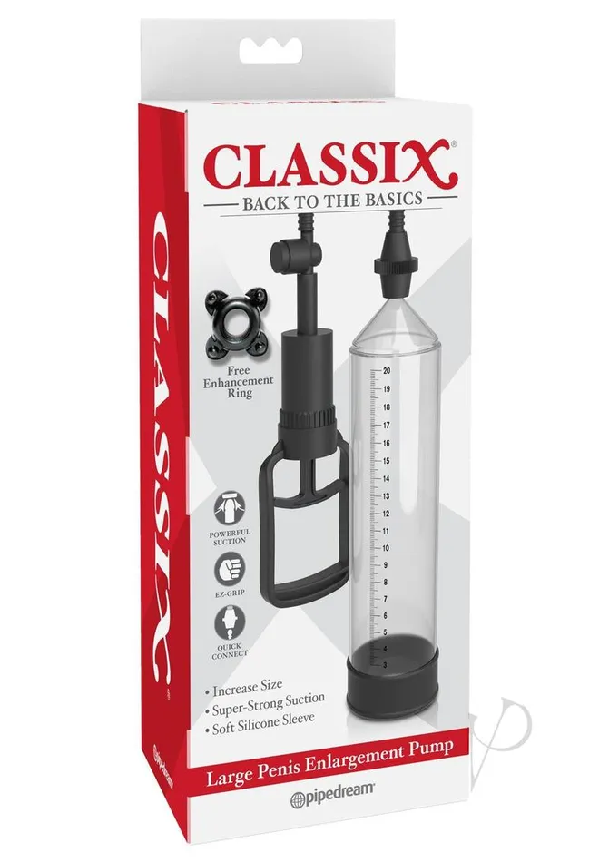 Classix Male Sex Toys Classix Penis Enlargement Pump Large Clear