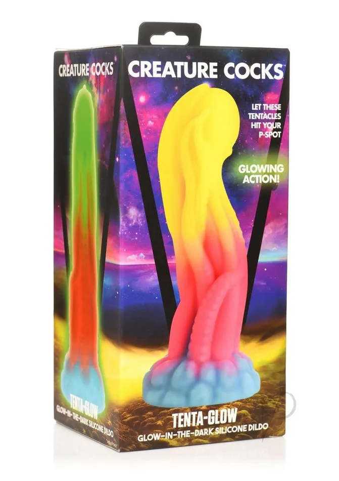 Creature Cocks Dildos Creature Cocks TentaGlow GlowinTheDark Silicone Dildo BluePinkYellow Creature Cocks Dildos Creature Cocks TentaGlow GlowinTheDark Silicone Dildo BluePinkYellow