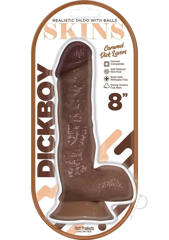 Dickboy Dildos Dickboy Skins Caramel Lovers Dildo 8in