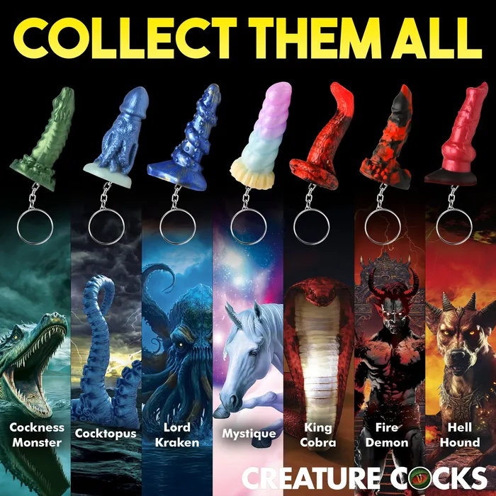 Dildos Creature Cocks Creature Cocks Mini Dildo Keychain