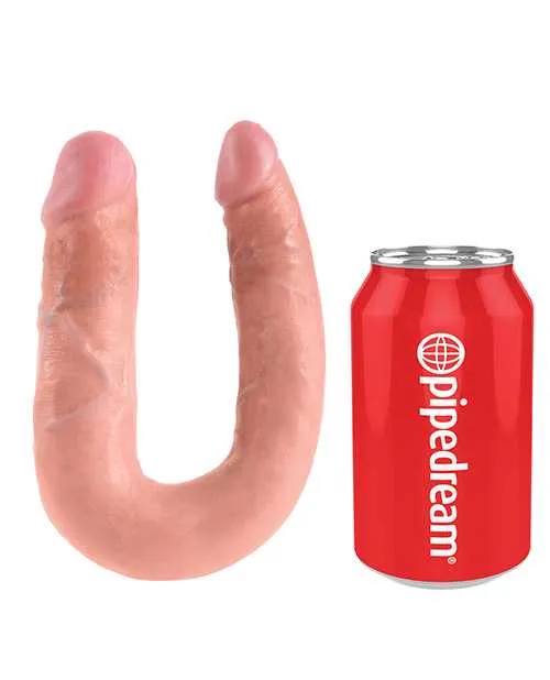 Dildos King Cock UShaped Medium Double Trouble Dildo Vanilla King Cock