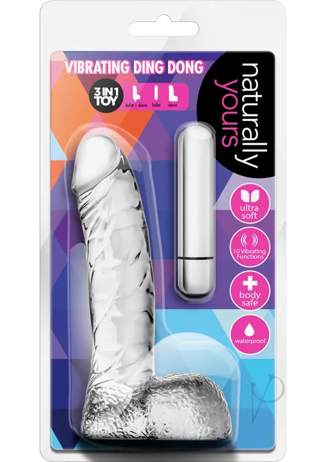 Dildos Naturally Yours Vibrating Ding Dong Dildo 65in Clear Naturally Yours Dildos Naturally Yours Vibrating Ding Dong Dildo 65in Clear Naturally Yours