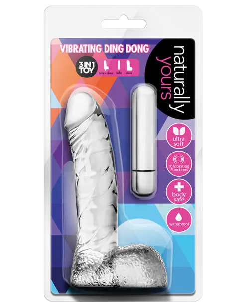 Dildos Naturally Yours Vibrating Ding Dong Dildo 65in Clear Naturally Yours Dildos Naturally Yours Vibrating Ding Dong Dildo 65in Clear Naturally Yours