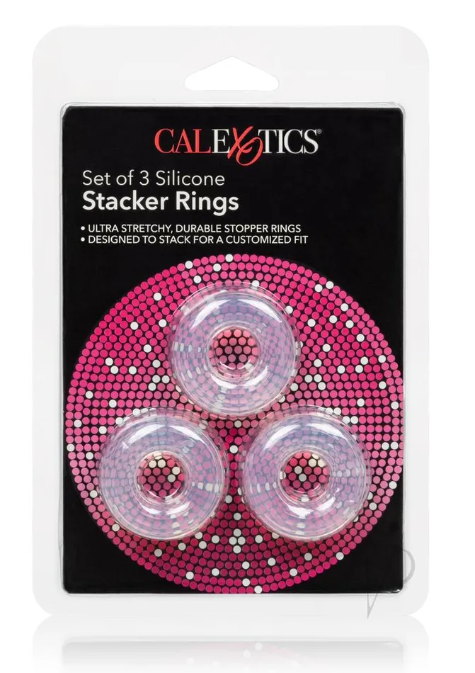 Dildos Rings Stacker Rings Silicone Cock Rings 3 Piece Clear