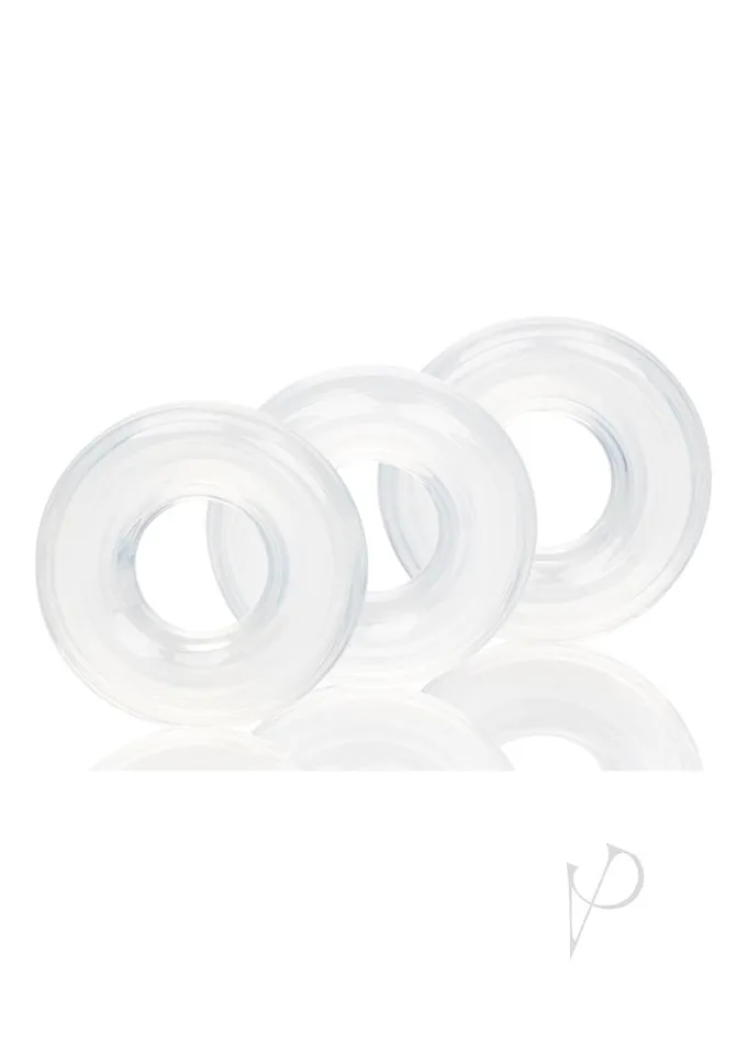 Dildos Rings Stacker Rings Silicone Cock Rings 3 Piece Clear