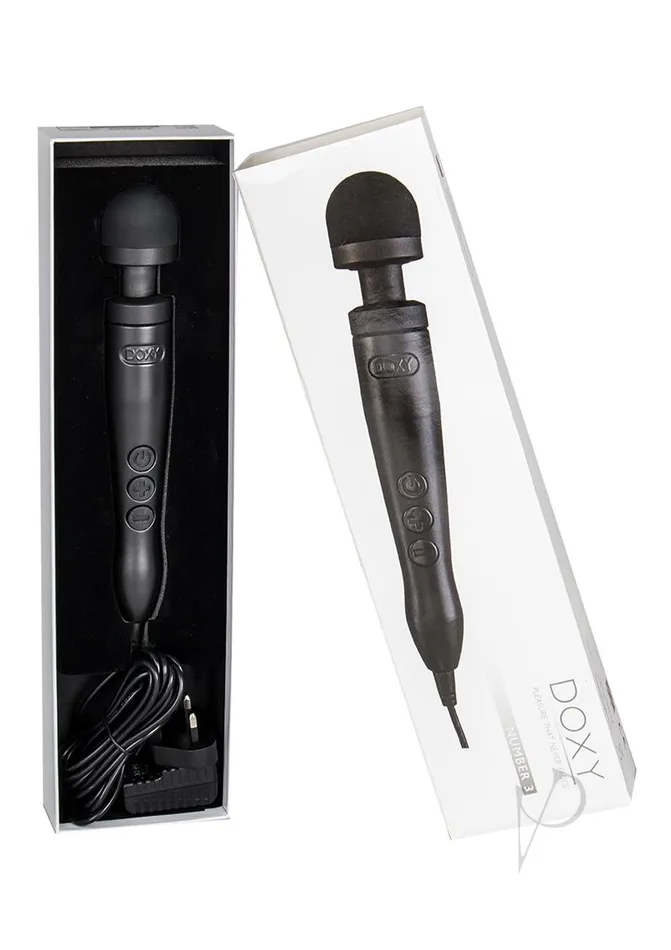 Doxy Die Cast 3 Wand PlugIn Vibrating Body Massager Matte Black Doxy Anal Doxy Die Cast 3 Wand PlugIn Vibrating Body Massager Matte Black Doxy Anal