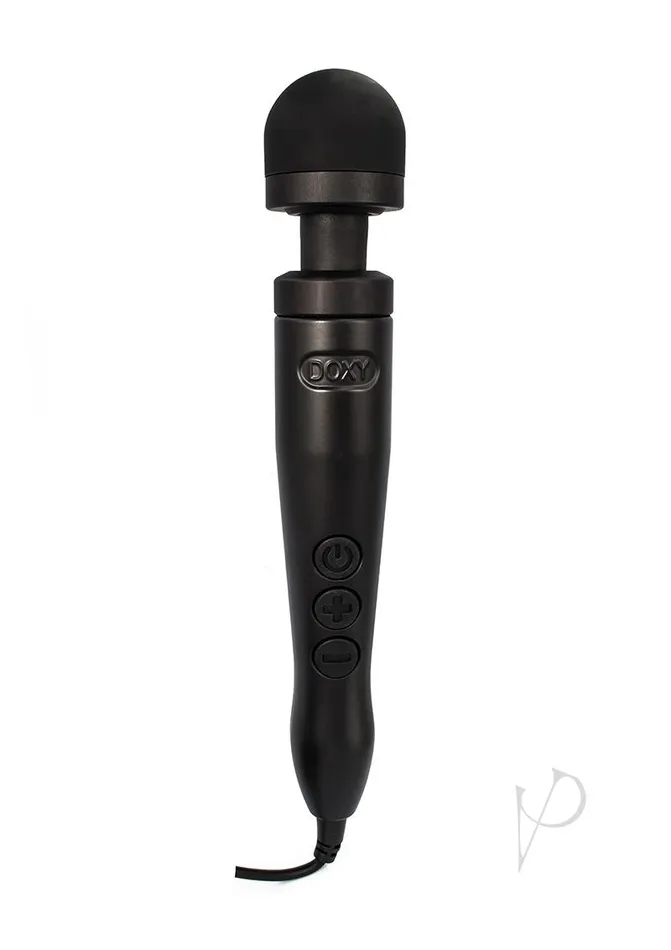 Doxy Die Cast 3 Wand PlugIn Vibrating Body Massager Matte Black Doxy Anal