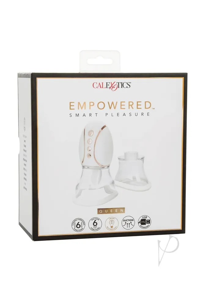 Empowered Empowered Smart Pleasure Queen Silicone Rechargeable Stimulator White Female Sex Toys Empowered Empowered Smart Pleasure Queen Silicone Rechargeable Stimulator White Female Sex Toys