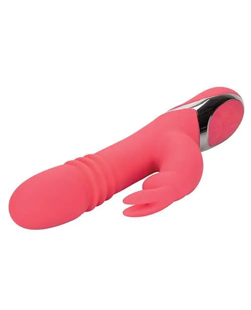 Enchanted Enchanted Exciter Rechargeable Silicone Thrusting Rabbit Vibrator Pink Vibrators