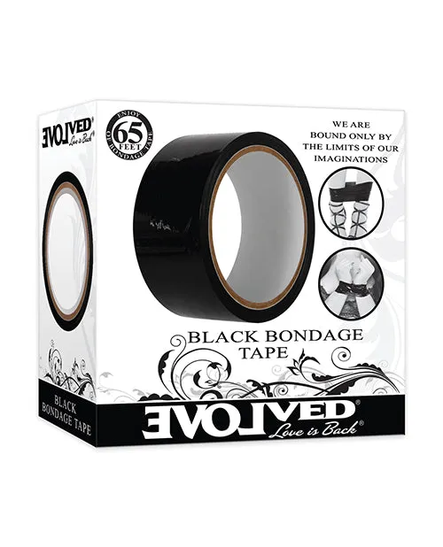 Evolved Bondage Tape 65ft Black Anal
