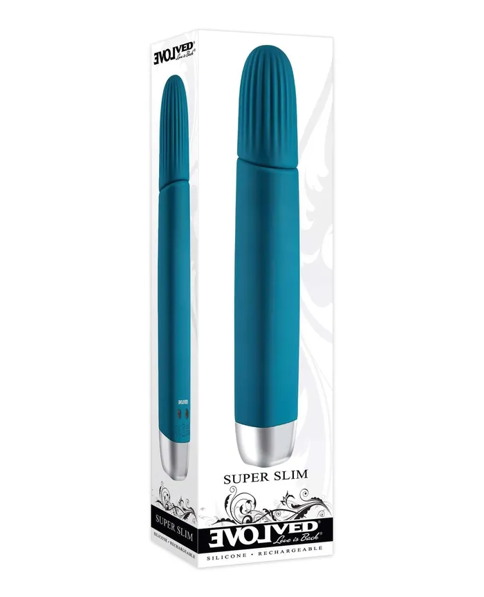 Evolved Super Slim Wand Teal Evolved Vibrators Evolved Super Slim Wand Teal Evolved Vibrators