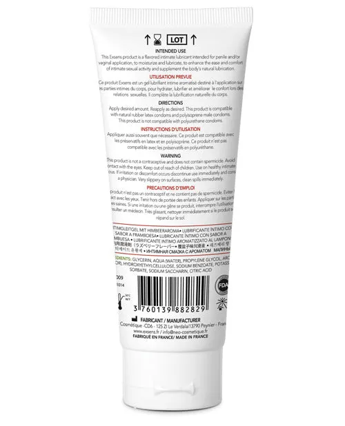 Exsens Lubricants EXSENS of Paris Flavored Water Based Lubricant Raspberry Exsens Lubricants EXSENS of Paris Flavored Water Based Lubricant Raspberry