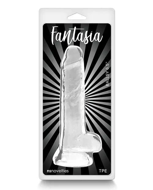 Fantasia Dildos Fantasia Ballsy Dildo 65in Clear Fantasia Dildos Fantasia Ballsy Dildo 65in Clear
