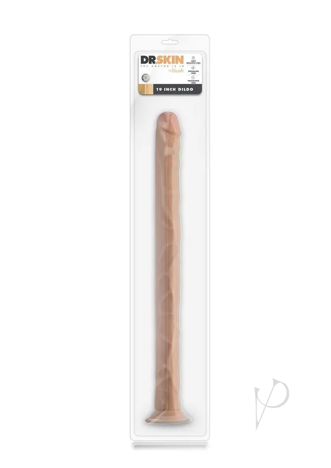 Female Sex Toys Dr Skin Dr Skin Silver Collection Dildo with Suction Cup 19in Vanilla Female Sex Toys Dr Skin Dr Skin Silver Collection Dildo with Suction Cup 19in Vanilla