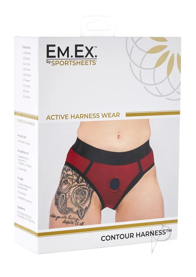 Female Sex Toys EmEx EM EX Active Harness Wear Contour Harness Briefs Large Red Female Sex Toys EmEx EM EX Active Harness Wear Contour Harness Briefs Large Red