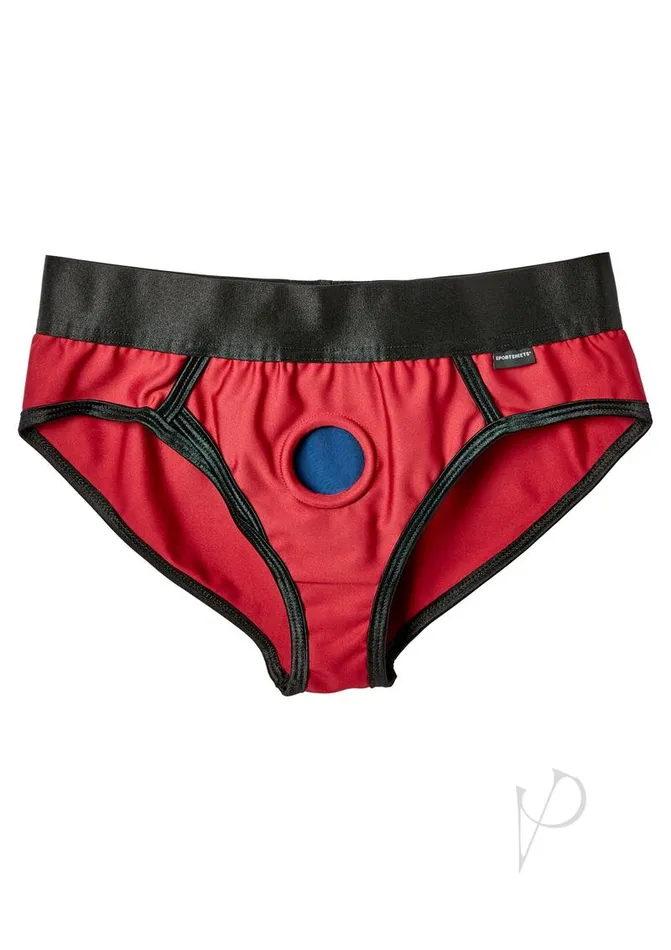 Female Sex Toys EmEx EM EX Active Harness Wear Contour Harness Briefs Large Red