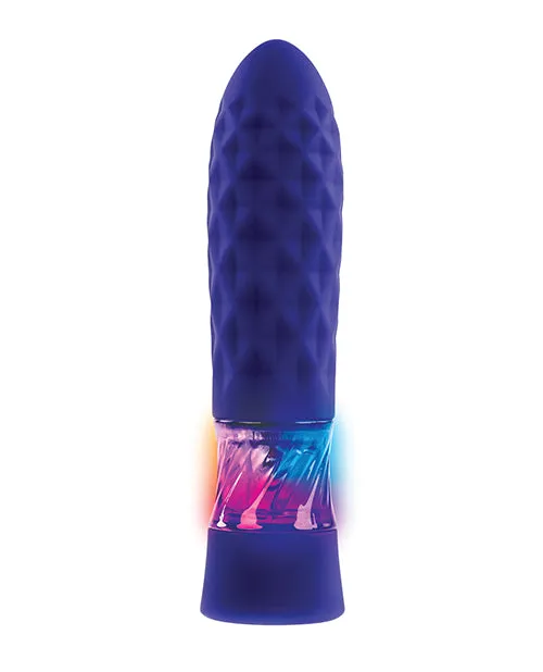 Female Sex Toys Evolved Raver Rechargeable Silicone LightUp Vibrating Bullet Blue