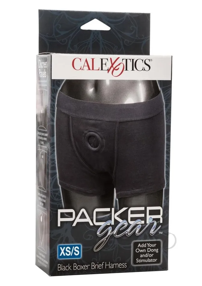 Female Sex Toys Packer Gear Packer Gear Boxer Brief Harness XSS Black