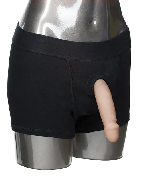 Female Sex Toys Packer Gear Packer Gear Boxer Brief Harness XSS Black